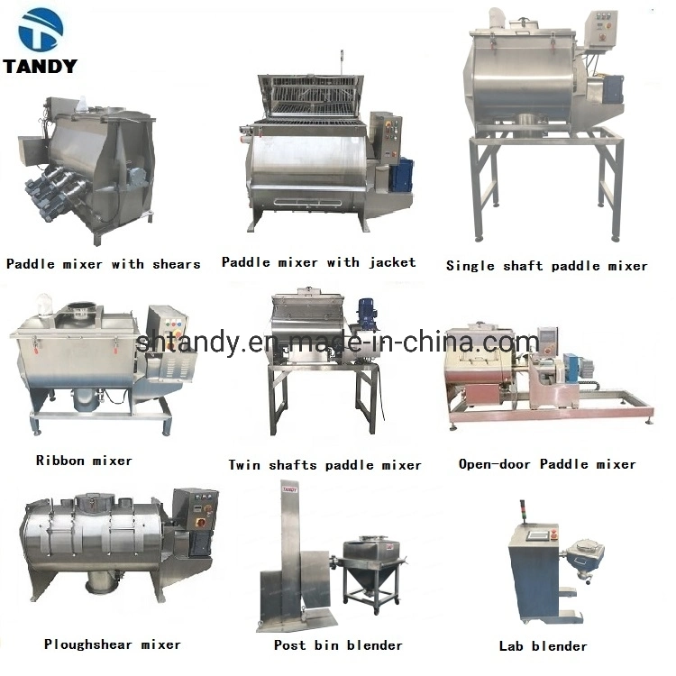 Ingredient Mixing Double Shaft Paddle Mixer/Zero-Gravity Paddle Agitator