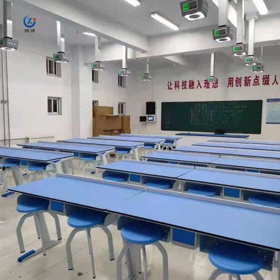학교, 실험실, 의자, 테이블 장비, 교육